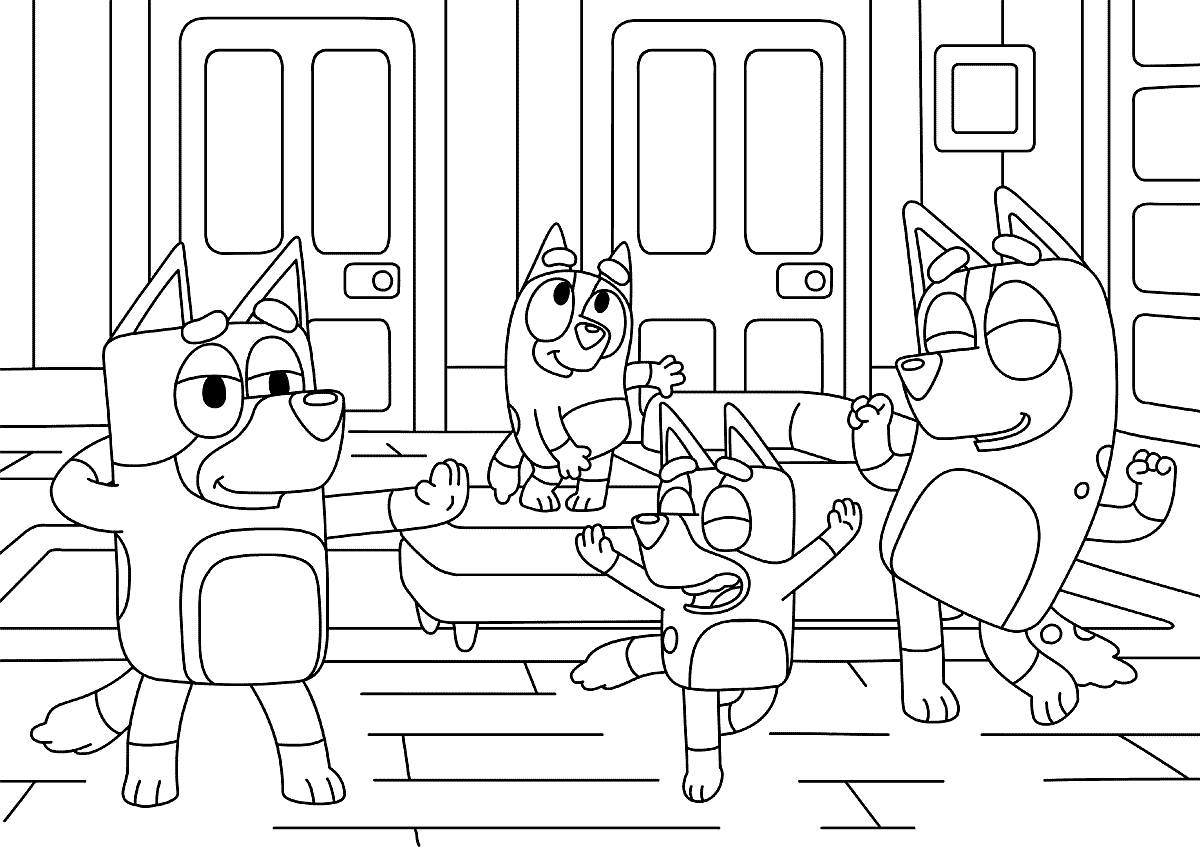 Bluey Coloring Pages Free Bluey Coloring Pages Book For 实验室设备网