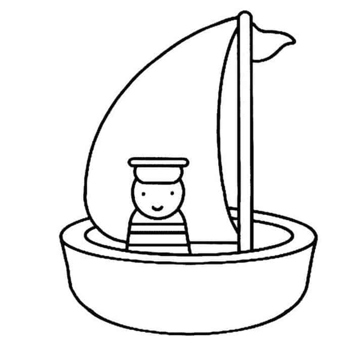 Cartoon Sailor Coloring Pages