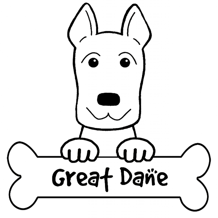 Great Dane Coloring Pages