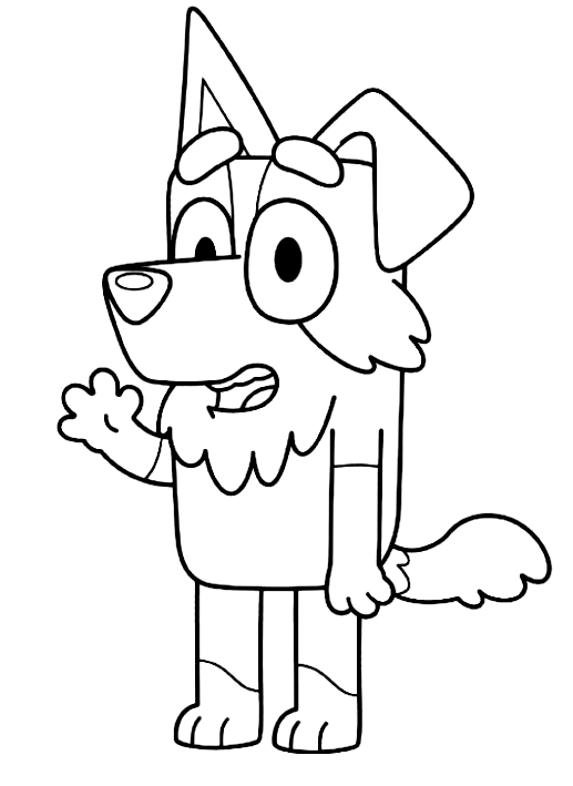 Mackenzie De Bluey Para Colorear Imprimir E Dibujar Dibujos Colorear