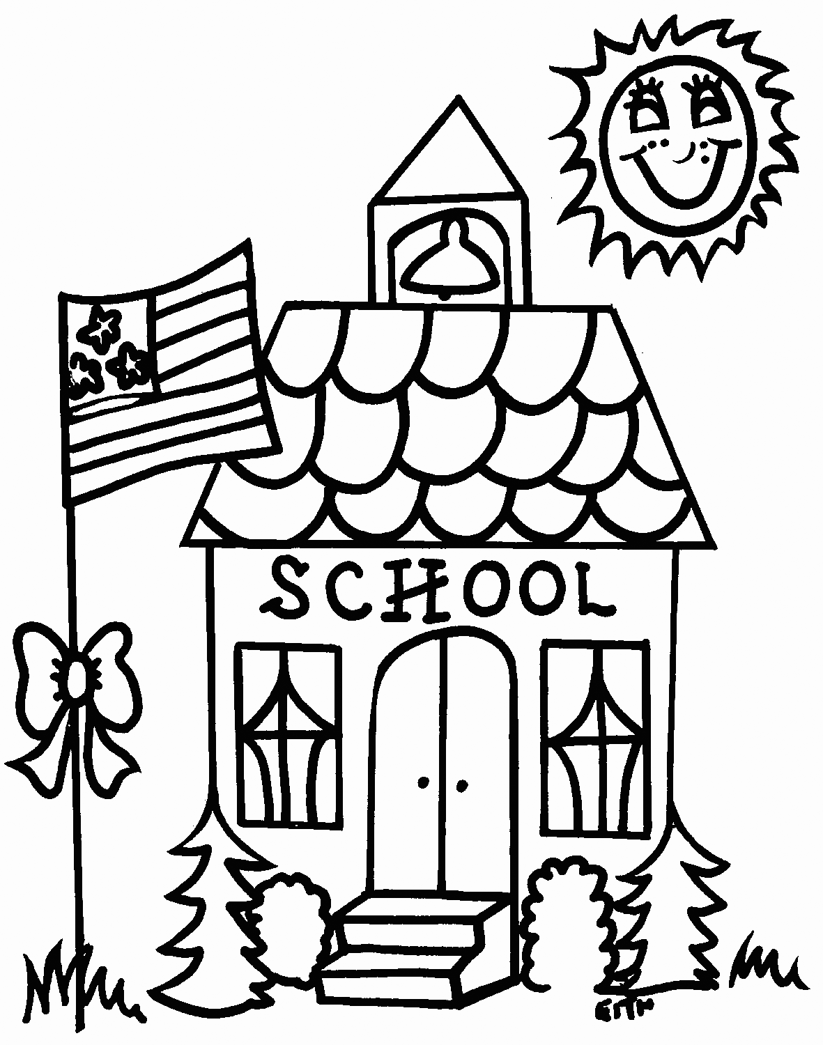 coloring pages school