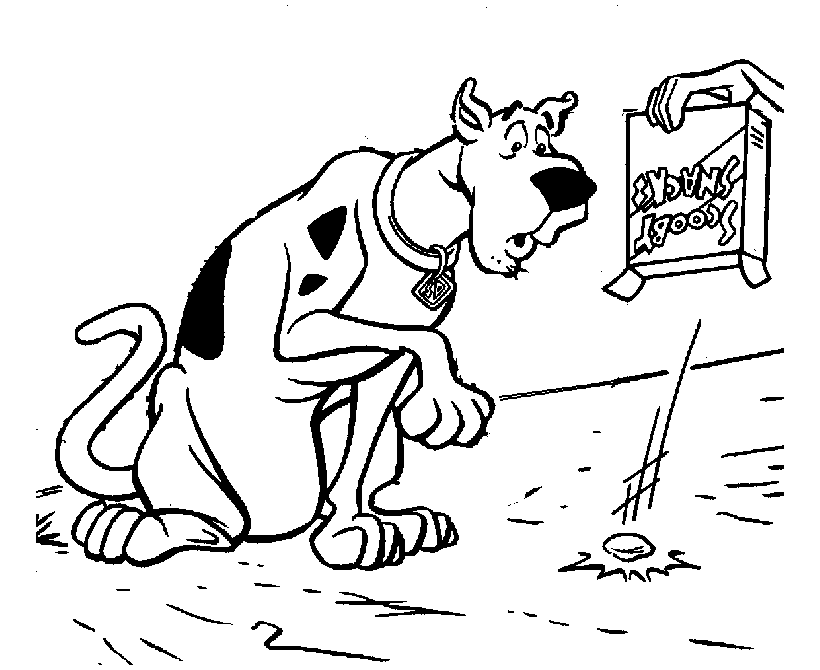 Scooby Snack Coloring Page