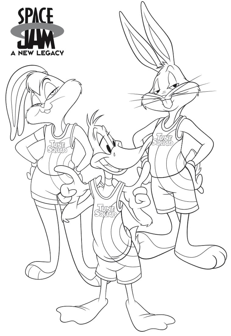 Printable Space Jam Coloring Pages