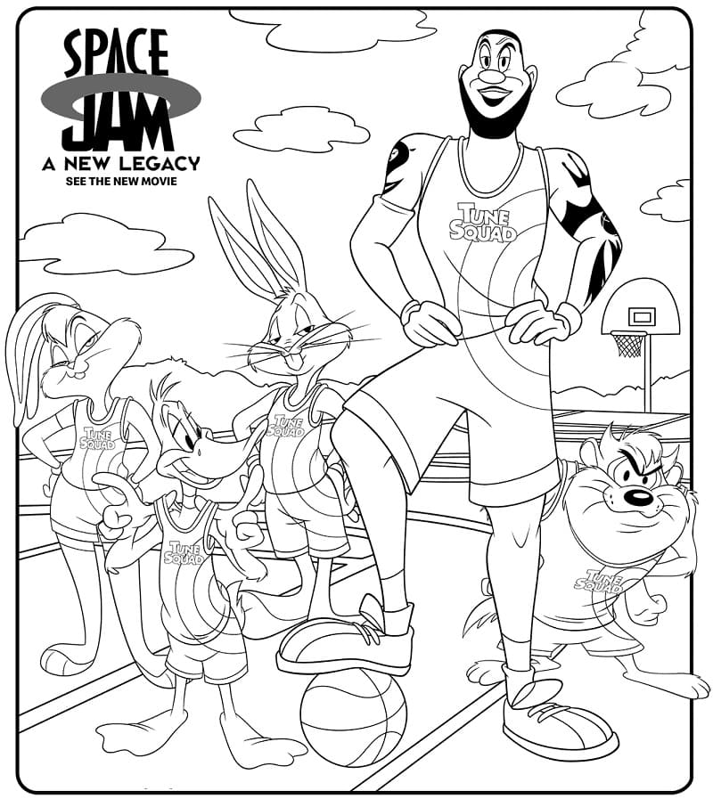 LeBron James coloring page  Free Printable Coloring Pages