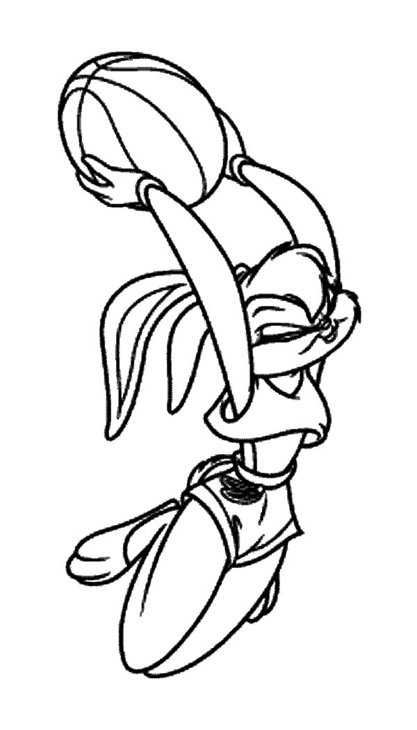 Space Jam Lola Coloring Pages