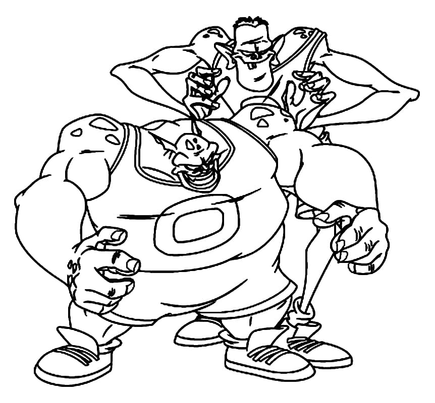 Space Jam Monsters Coloring Pages