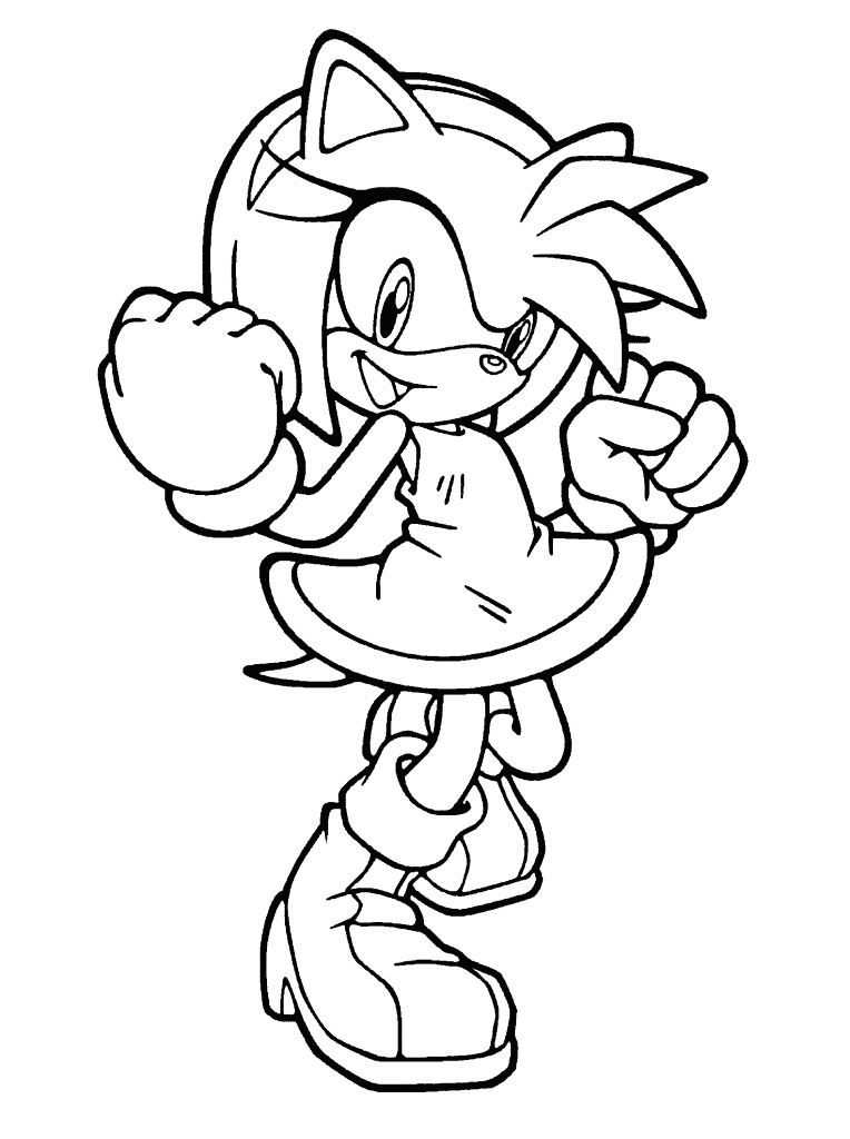 Amy Coloring Pages  Sonic para colorear, Páginas para colorear de pokemon,  Dibujos