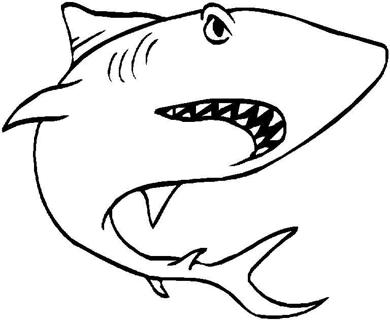 White Shark Coloring Pages