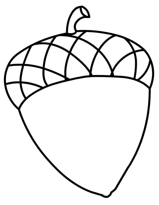 Acorn Coloring Page