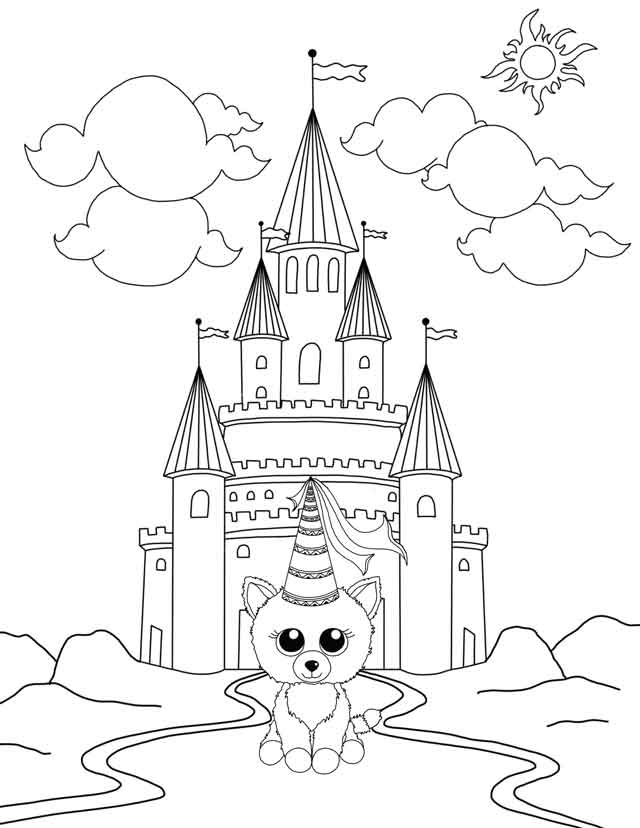 Beanie Boo Unicorn Coloring Pages