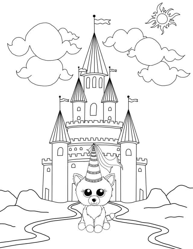 free printable beanie boo coloring pages