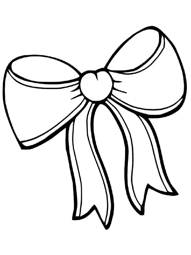 Bow Coloring Page
