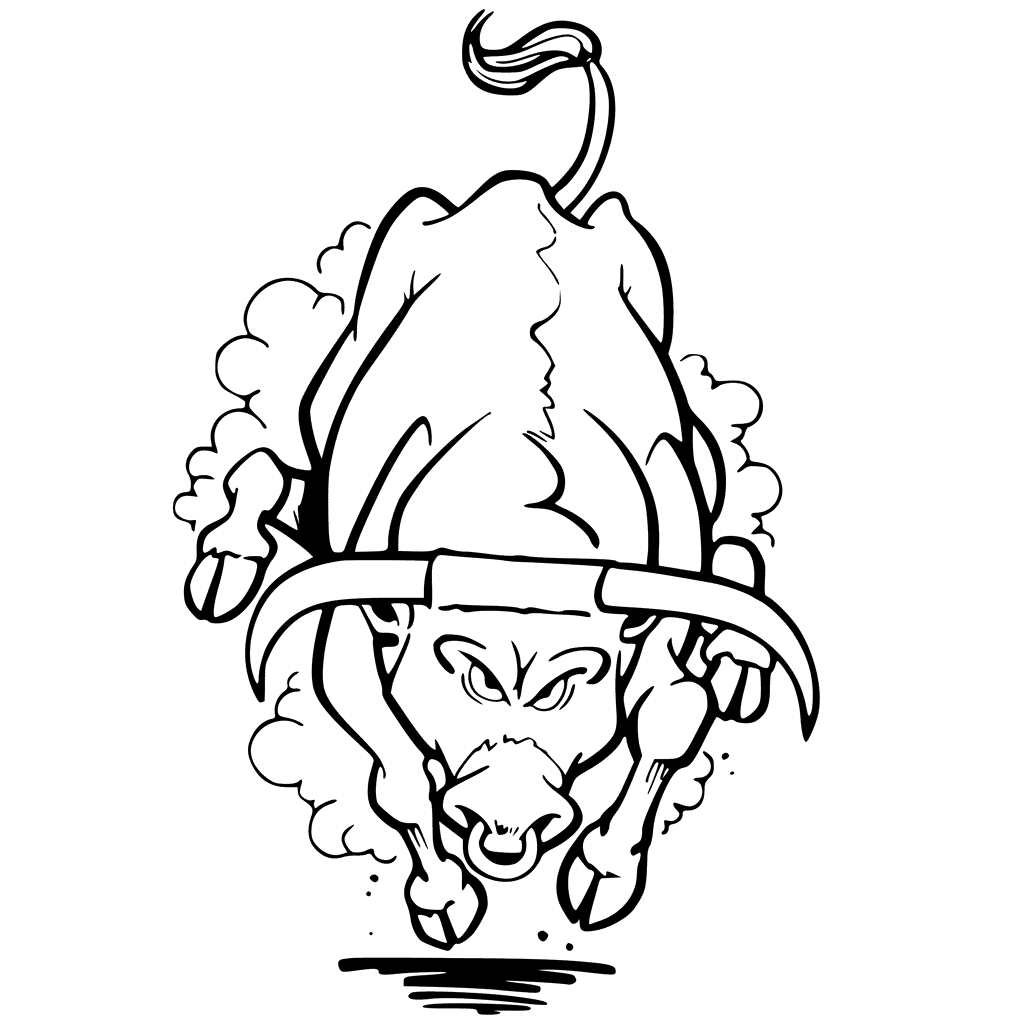 Charging Bull Coloring Pages