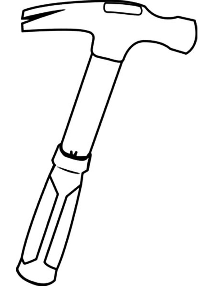 Easy Hammer Coloring Pages