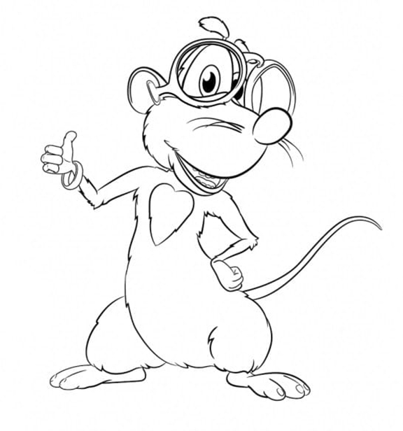 Loola The Rat Booba Coloring Page