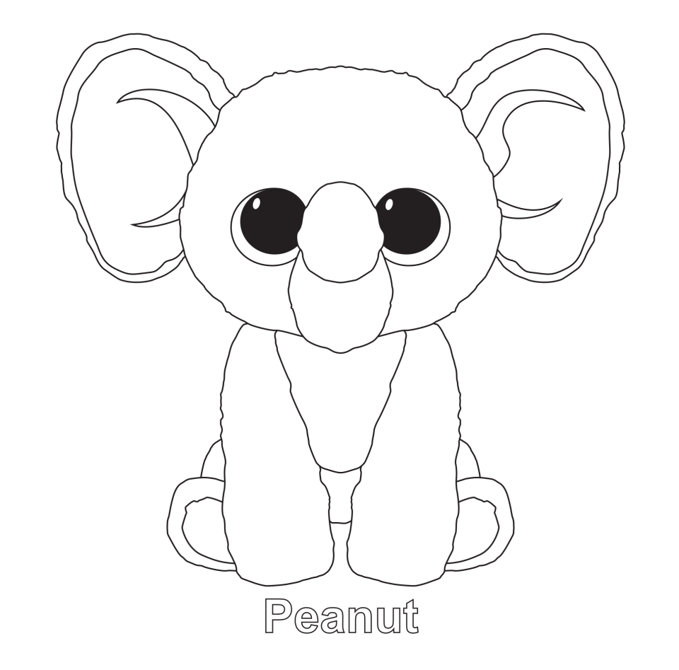 free printable beanie boo coloring pages