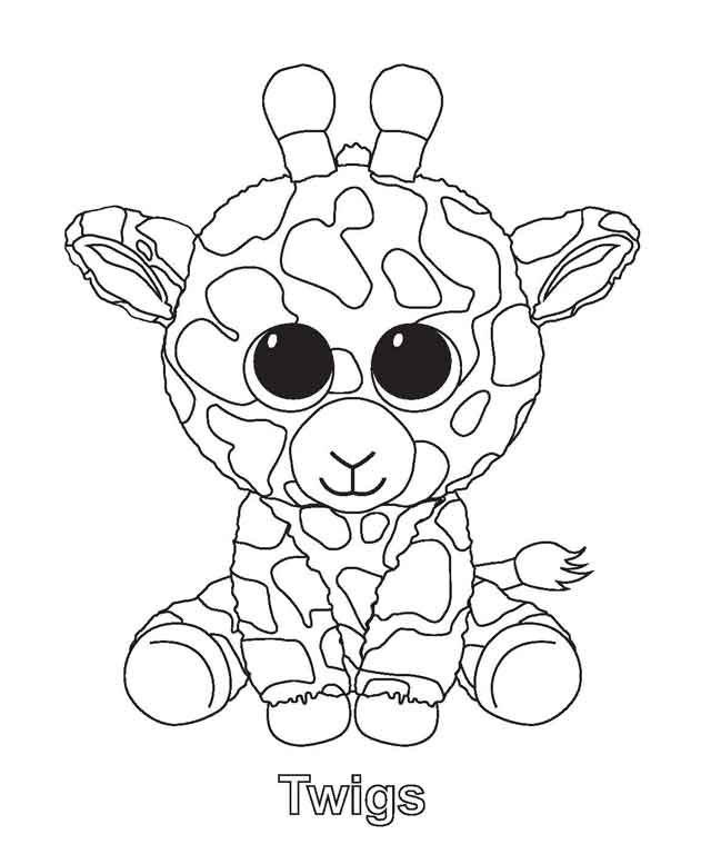 free printable beanie boo coloring pages