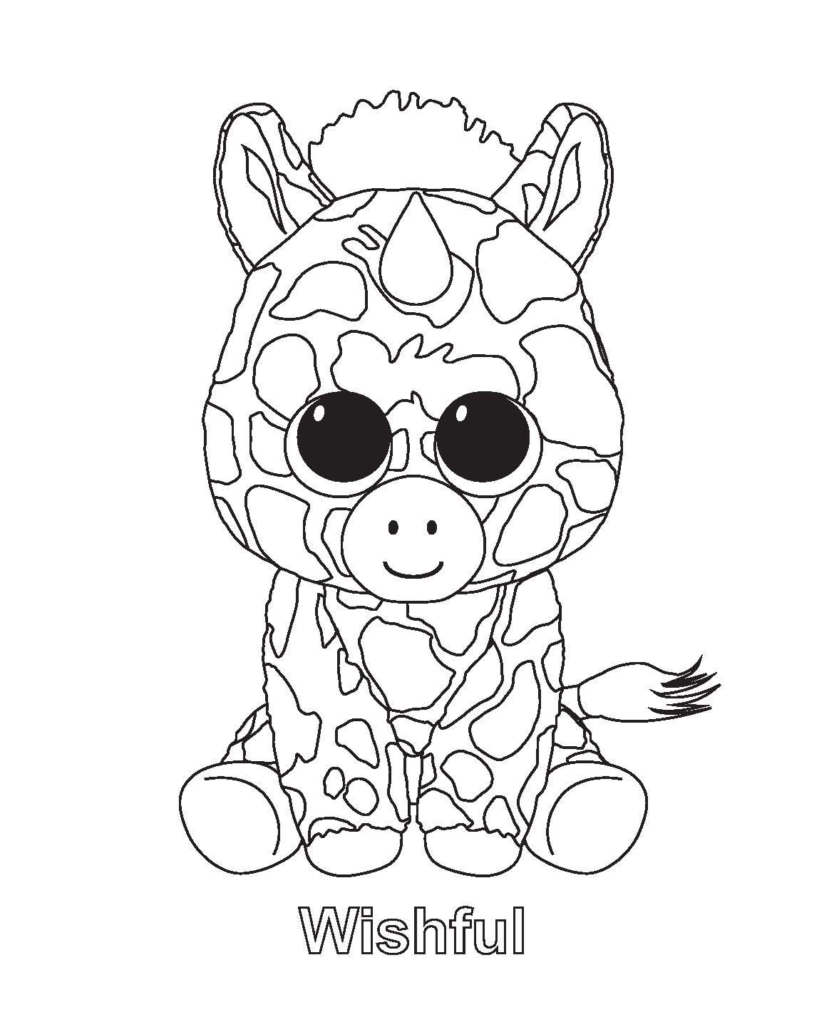 free printable beanie boo coloring pages