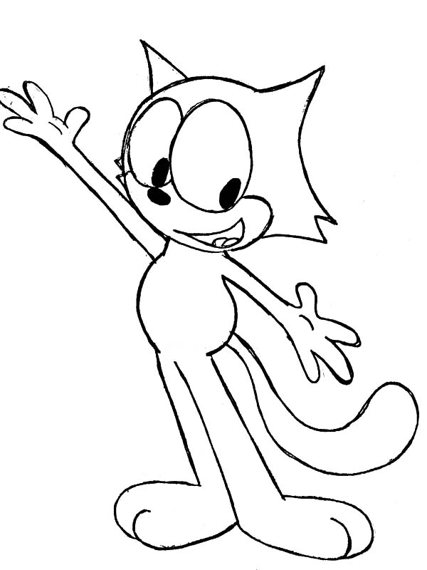 Felix The Cat Coloring Page