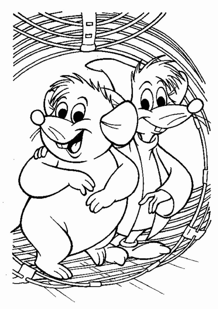Jac And Gus Mice Coloring Page