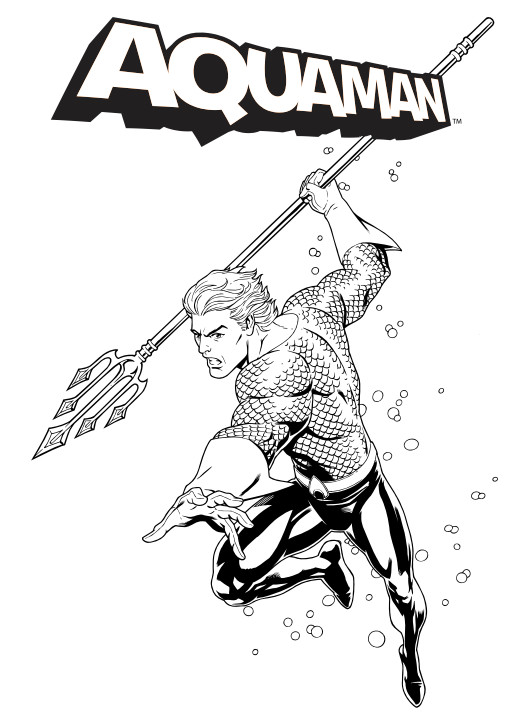 Aquaman Coloring Page