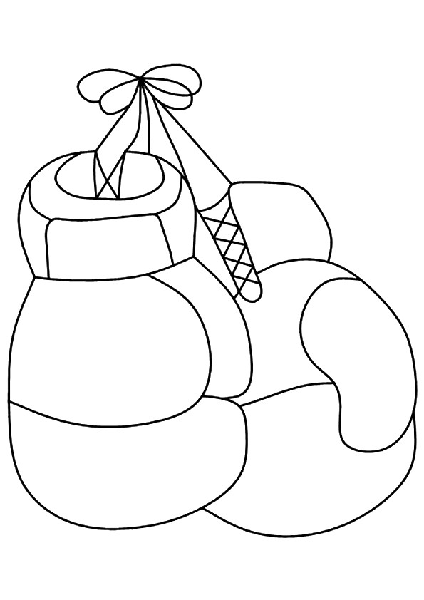 Boxing Gloves Coloring Pages