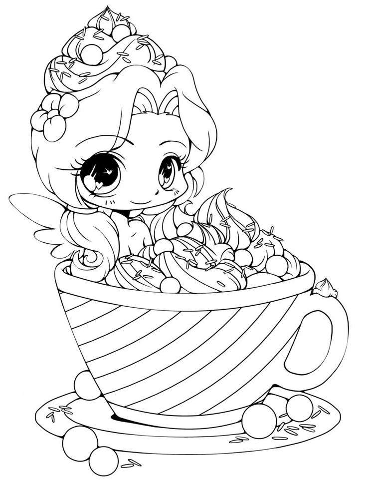 Cocoa Fairy Coloring Page