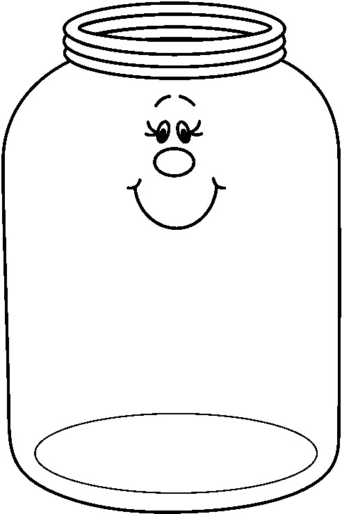 Happy Jar For Pickles Coloring Page