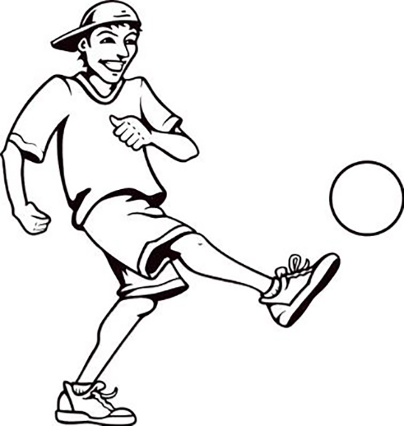 Kickball Coloring Pages