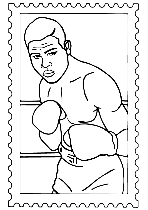 Muhammad Ali Postage Stamp