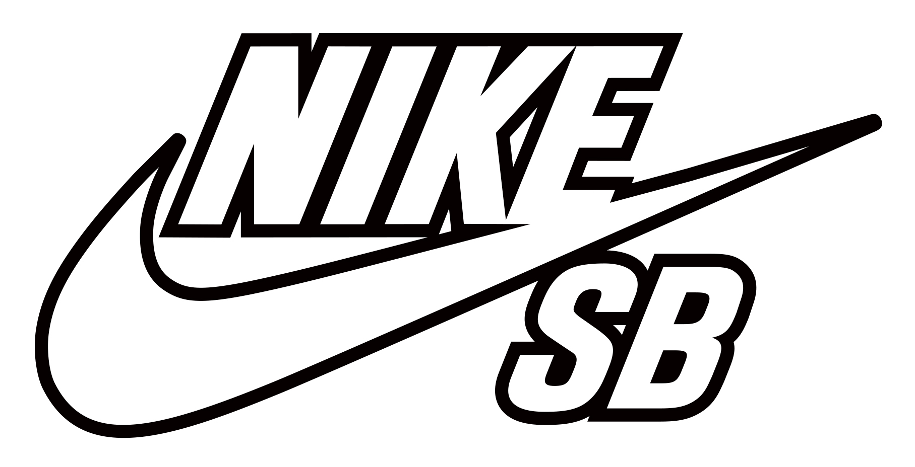 nike shoe outline coloring page