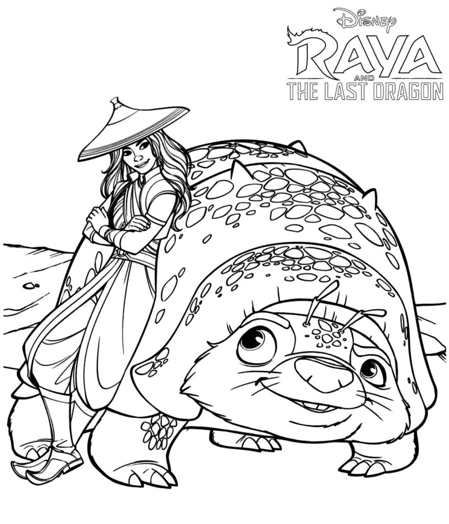 Raya And The Last Dragon Coloring Pages