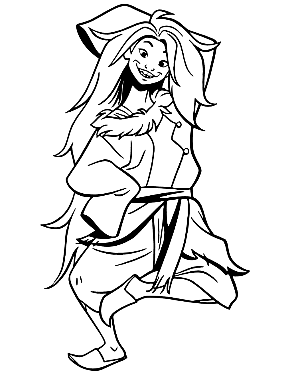 Sisu In Human Form Coloring Page