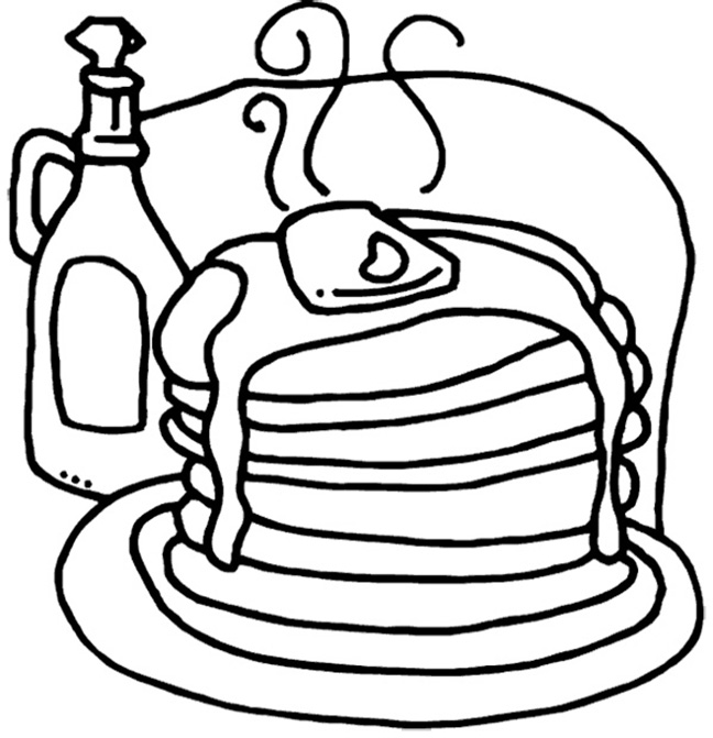Pancakes Coloring Pages