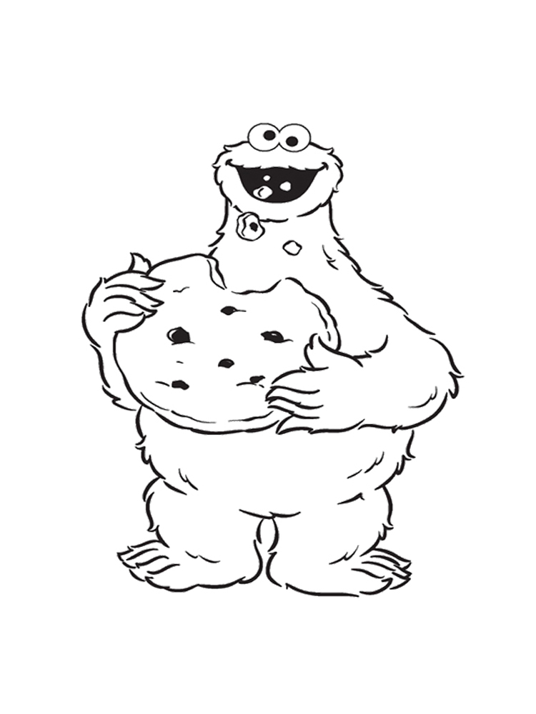 Big Cookie Coloring Page