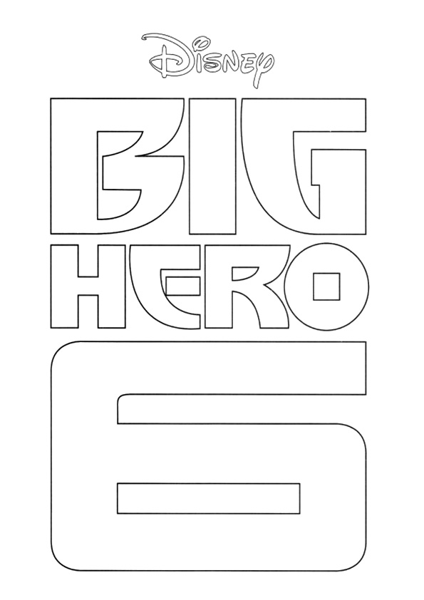 Big Hero 6 Logo Coloring Page