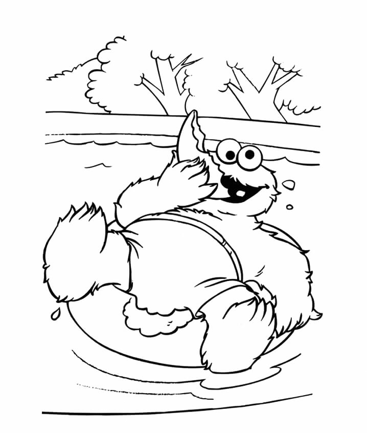 Cookie Monster Coloring Page