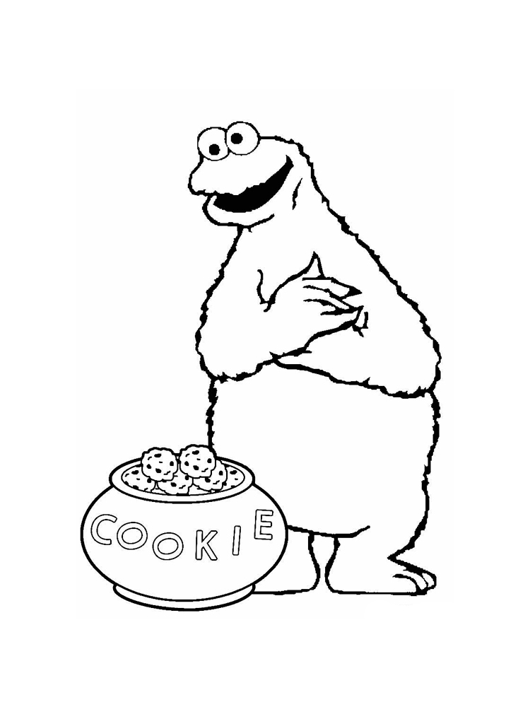 Cookie Monster Coloring Pages