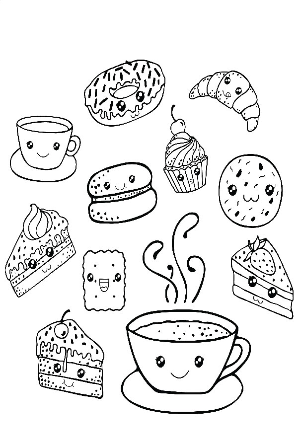 Desserts Coloring Pages