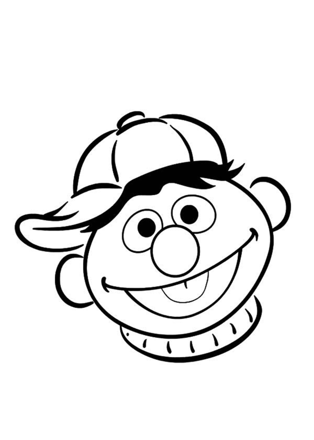 Ernie Sesame Street Coloring Page