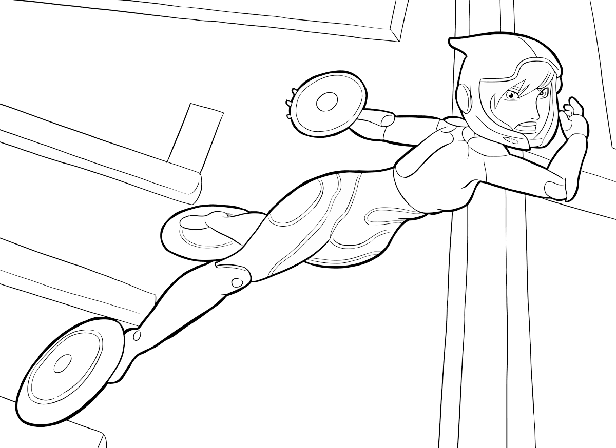 Go Go Big Hero 6 Coloring Page