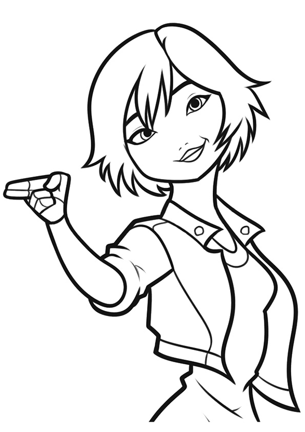 Go Go Tomago Big Hero 6 Coloring Page