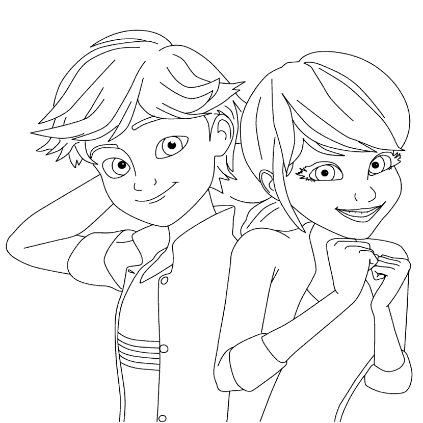 Miraculous Ladybug Coloring Pages.