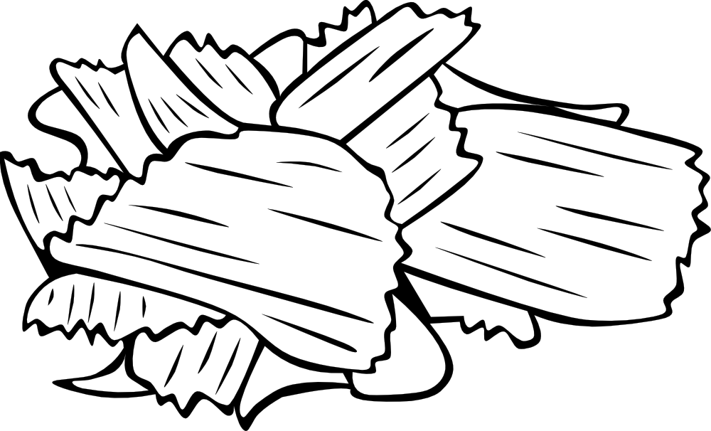 Potato Chips Coloring Page