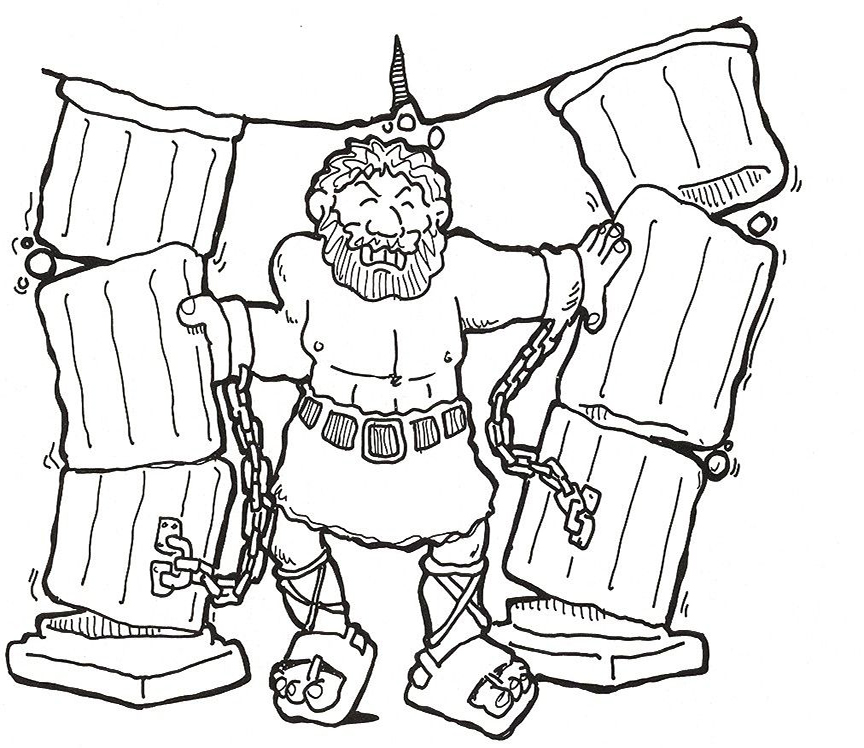 Sampsons Strength Coloring Page