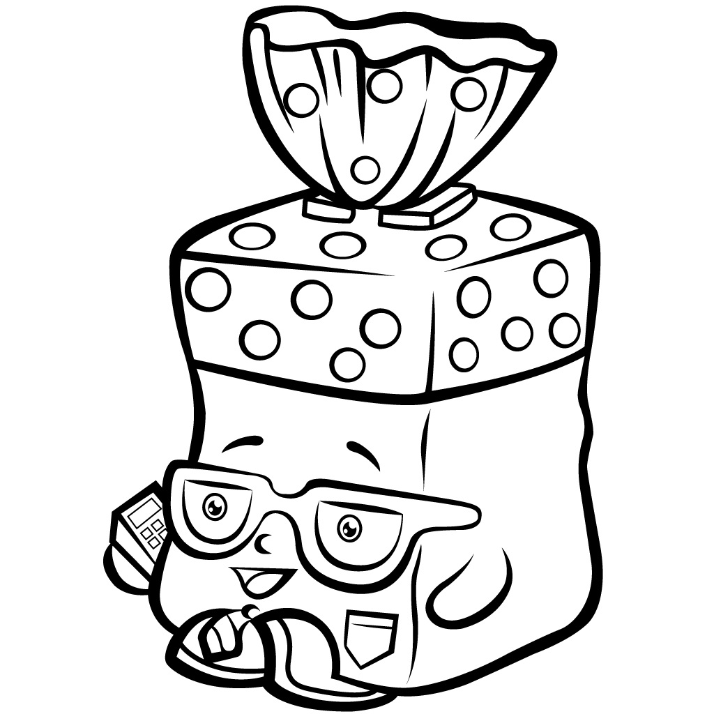 Shopkins Loaf Of Bread Coloring Page