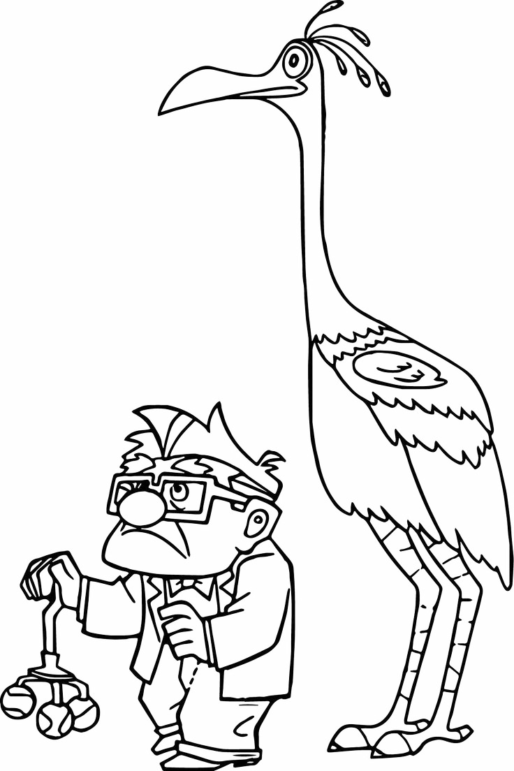 Carl And Kevin Up Coloring Page