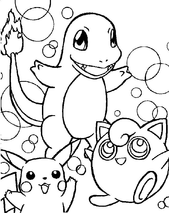 Charmander Pokemon Coloring Pages