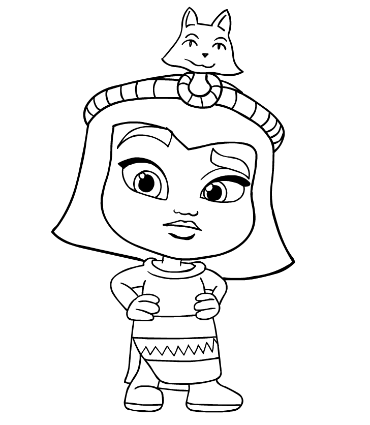 Cleo Graves Super Monsters Coloring Pages