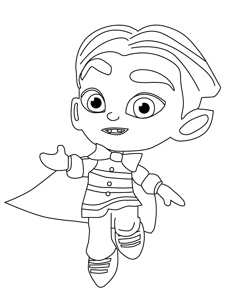 Drac Super Monsters Coloring Pages
